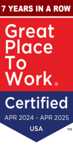 great place to work badge 7 years